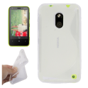 Funda Silicona Rigida Tipo S Nokia Lumia 620 Transparente