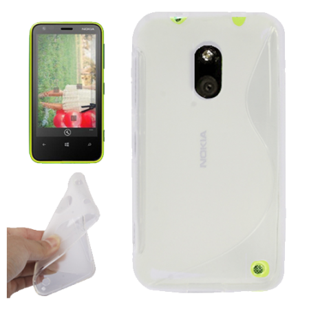Funda Silicona Rigida Tipo S Nokia Lumia 620 Transparente