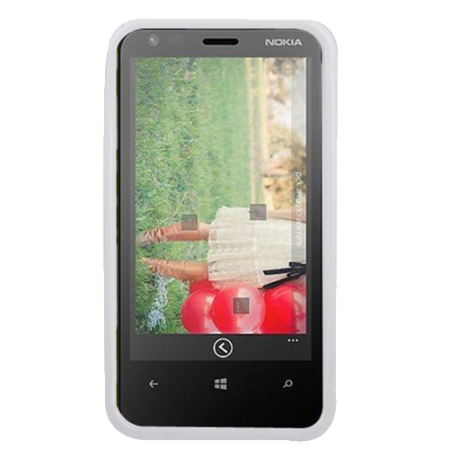 Funda Silicona Rigida Tipo S Nokia Lumia 620 Transparente