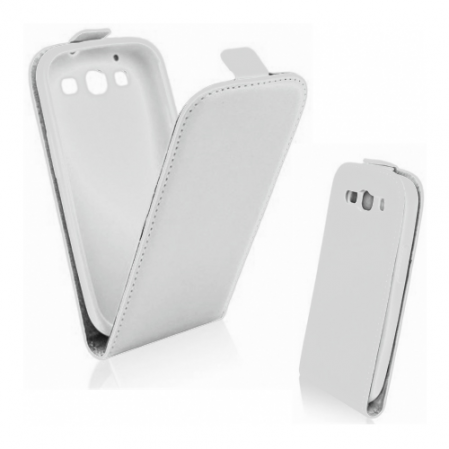 Funda Slim Flexi - Vertical Samsung Galaxy S5 G900F Blanca