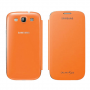 Funda Tipo Libro Flip Cover Samsung S3 Mini i8190 Naranja