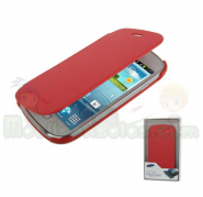 Funda Tipo Libro Flip Cover Samsung S3 Mini i8190 Rojo