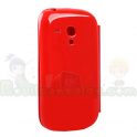 Funda Tipo Libro Flip Cover Samsung S3 Mini i8190 Rojo
