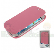 Funda Tipo Libro Flip Cover Samsung S3 Mini i8190 Rosa