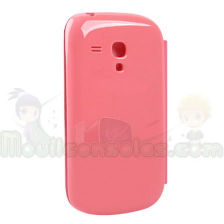 Funda Tipo Libro Flip Cover Samsung S3 Mini i8190 Rosa