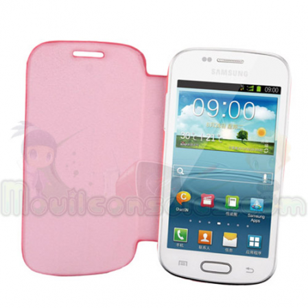 Funda Tipo Libro Flip Cover Samsung S3 Mini i8190 Rosa