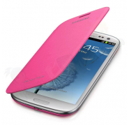 Funda Tipo Libro Flip Cover Samsung Galaxy S4 Mini i9190 Fucsia