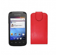 Funda Vertical Alcatel OT-983 Rojo