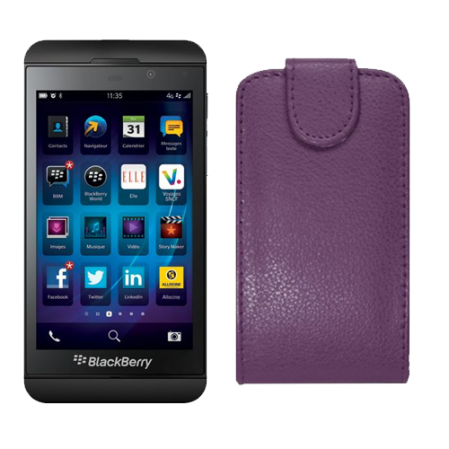 Funda Vertical Blackberry Z10 Morado