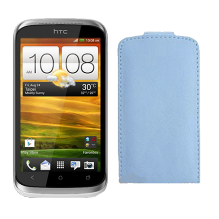 Funda Vertical Htc Desire X T328E Celeste
