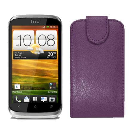 Funda Vertical Htc Desire X T328E Morado
