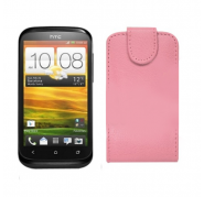 Funda Vertical Htc Desire X T328E Rosa Claro