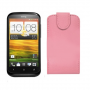 Funda Vertical Htc Desire X T328E Rosa Claro