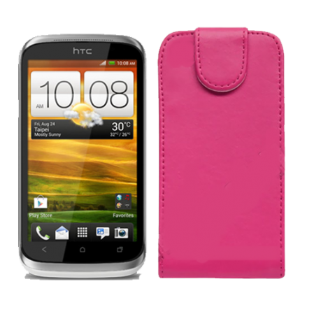 Funda Vertical Htc Desire X T328E Rosa Fucsia