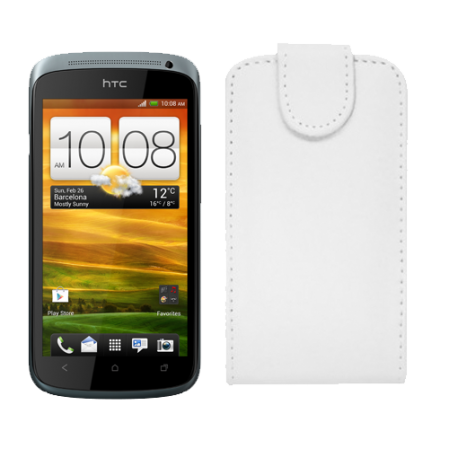 Funda Vertical Htc One S Blanca