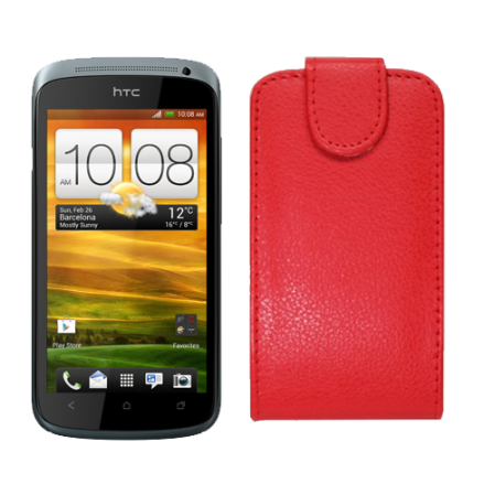 Funda Vertical Htc One S Rojo
