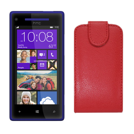 Funda Vertical Htc Windows Phone 8X Roja