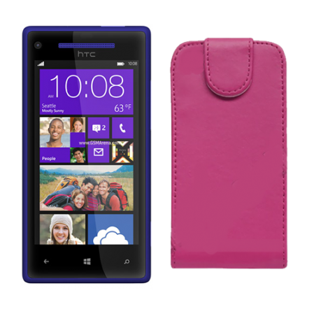 Funda Vertical Htc Windows Phone 8X Rosa Fucsia