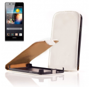 Funda Vertical Huawei Ascend P6 Blanco