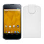 Funda Vertical LG Google Nexus 4 E960 Blanca