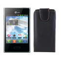 Funda Vertical Lg Optimus L3 E400 Negra