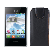 Funda Vertical Lg Optimus L3 E400 Negra Funda Vertical Lg Optimus L3 E400 Negra