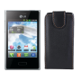 Funda Vertical Lg Optimus L3 E400 Negra