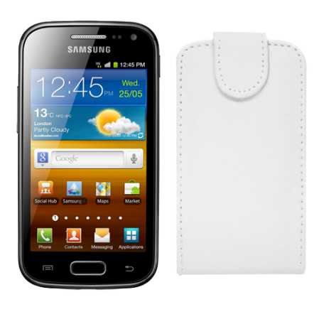 Funda Vertical Samsung Galaxy Ace 2 i8160 Blanca