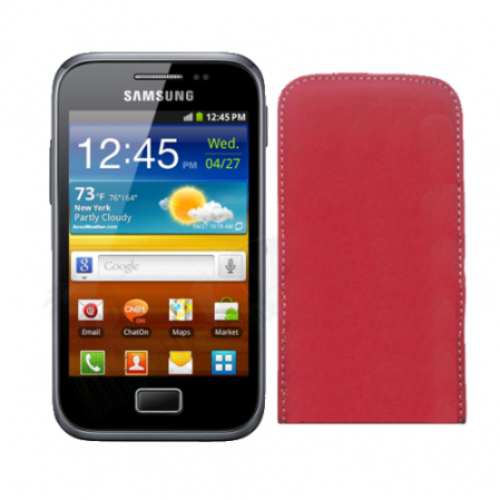 Funda Vertical Samsung Galaxy Ace Plus S7500 Rosa Carmesi