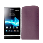 Funda Vertical Sony Xperia P LT22i Berenjena