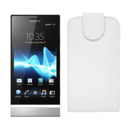 Funda Vertical Sony Xperia P LT22i Blanco
