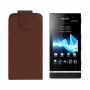 Funda Vertical Sony Xperia P LT22i Marron