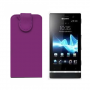 Funda Vertical Sony Xperia P LT22i Morado