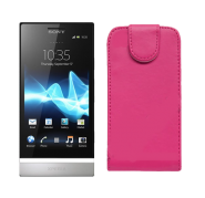 Funda Vertical Sony Xperia P LT22i Rosa Fucsia Funda Vertical Sony Xperia P LT22i Rosa Fucsia