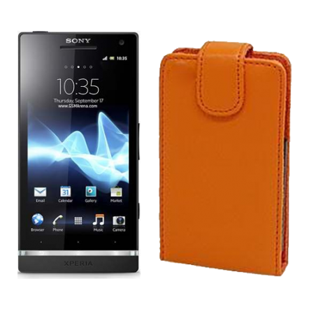Funda Vertical Sonyericsson Xperia S (LT26i) Naranja