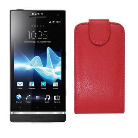 Funda Vertical Sonyericsson Xperia S (LT26i) Roja