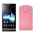 Funda Vertical Sonyericsson Xperia S (LT26i) Rosa Claro