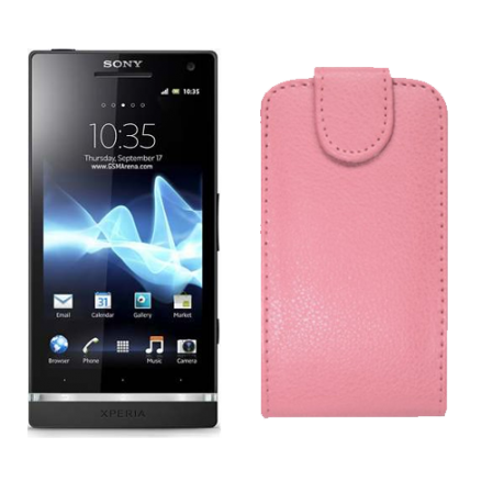 Funda Vertical Sonyericsson Xperia S (LT26i) Rosa Claro
