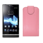Funda Vertical Sonyericsson Xperia S (LT26i) Rosa Claro