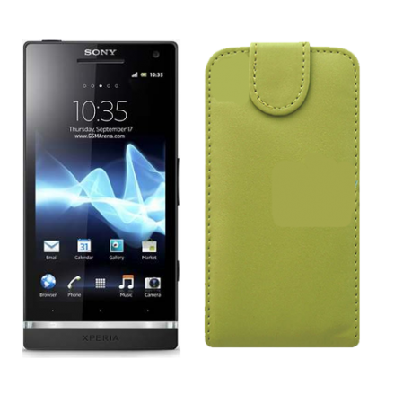 Funda Vertical Sonyericsson Xperia S (LT26i) Verde