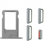Kit botones - tarjetero nano sim iPhone 6 plus 5.5" gris
