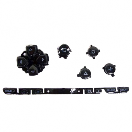 Kit Botones ABXY PSP 1000 Negro