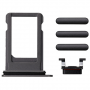 Kit botones exteriores y Tarjetero Nano Sim iPhone 8 Negro