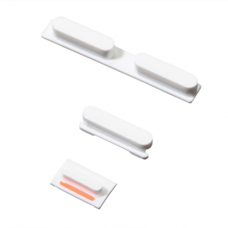 Kit Botones Laterales iPhone 5C Blanco