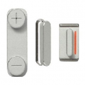 Kit Botones Laterales (Volumen, Encendido, Mute) iPhone 5S Plata