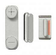 Kit Side Buttons (Volume, On/Off, Mute) iPhone 5S Silver