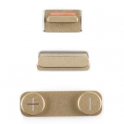 Kit Botones Laterales (Volumen, Encendido, Mute) iPhone 5S Oro