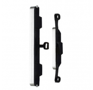 Kit Botones Samsung Galaxy S4 Mini i9190 / i9195 Plata