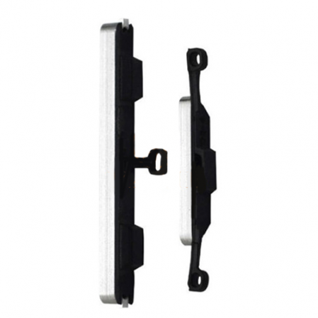 Kit Botones Samsung Galaxy S4 Mini i9190 / i9195 Plata
