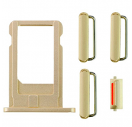 Kit botones y tarjetero nano sim iPhone 6 dorado